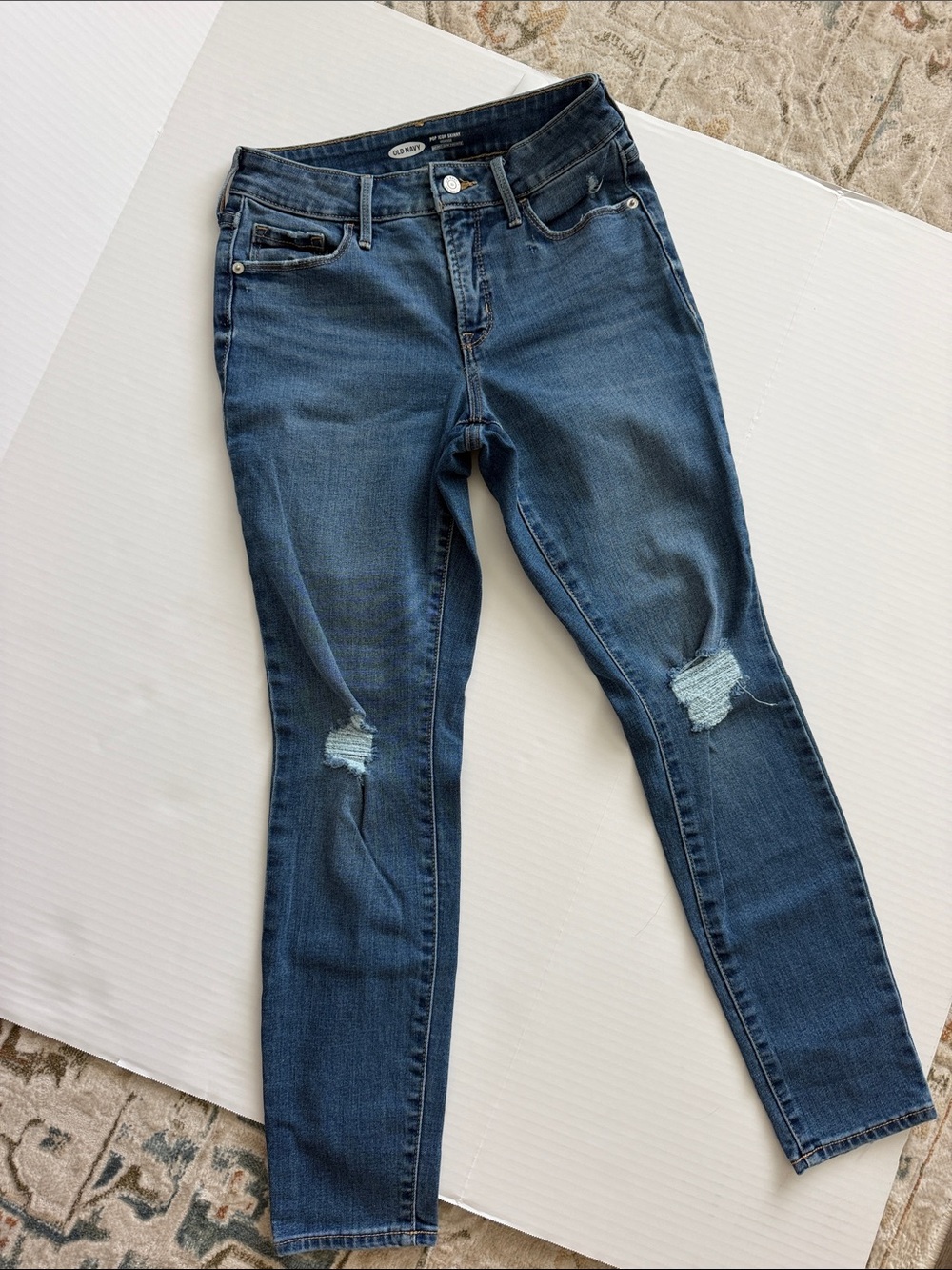 Old Navy POP icon Skinny Jeans high rise with secret slim pockets size 2 PETITE